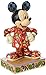 Enesco Jim Shore Disney Traditions Mickey in Christmas Pajamas Figurine, 5.125 Inch, Multicolor