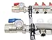 VIVO 6 Loop 1/2 inch Pex Manifold Stainless Steel Radiant Floor Heating Set, 6 Branch Kit (PEX-M12-6)