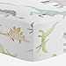 Carousel Designs Watercolor Dinosaurs Crib Sheet - Organic 100% Cotton Fitted Crib Sheet - Made in The USA