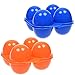 Pack of 2 pieces Plastic Portable Camping 4 Eggs Carrier Container Case Outdoor Egg Box by MERRY BIRD