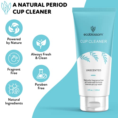 Ecoblossom Menstrual Cup Cleaner Unscented Foaming Sterilizer Wash