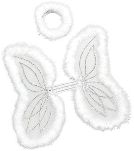 Bristol Novelties Women's Fancy Accessory Heaven Angel Fairy Wings & Halo Set