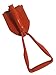 USA Best Small Emergency Folding Shovel with Built in Pick - Keep it in Your car or take it Camping as a Survival kit Tool (Orange)