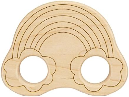 Wood Baby Teether Toy (Made in USA) (Rainbow)