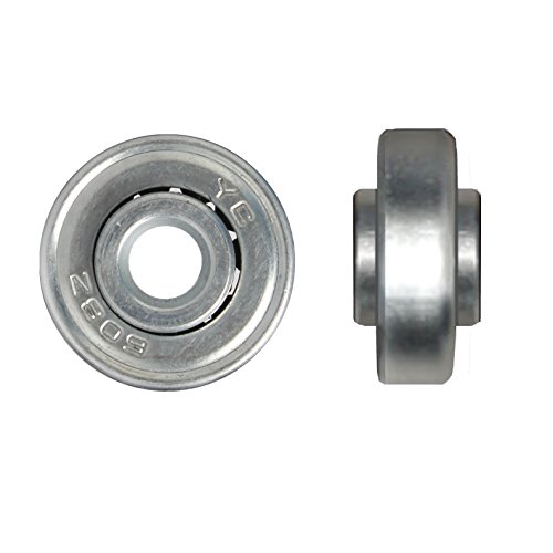 Airkoul Black Luggage Suitcase/Inline Outdoor Skate Replacement Wheels with ABEC 608zz Bearings(80X24mm)
