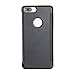 iMusi Cases for iPhone 7 Plus, Smart Clear View Window Plating PC Mirror Flip Phone Cover for iPhone 7 Plus - Black