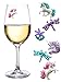 Simply Charmed Unicorn Magnetic Wine Charms or Drink Markers Set of 6 - Great Gift for Lovers of the Mythical & Magical