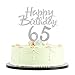 LVEUD Silver Glitter 0-9 Cake Topper and Happy Birthday Cake Topper For 18th-21th-30th-40th-50th-60th-70th-80th-90th Birthday Party Decoration Supplies of set 21