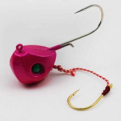 anglebless Fishing Bait Lures Hook, 40g-100g Fishing Lead Jig Head Lure Super Strong Fish Hooks Sea Boat
