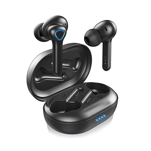 Motast-Wireless-Headphones-Wireless-Earbuds-with-CVC-80-Noise-Reduction-Bluetooth-50-Headphones-with-HD-HiFi-Stereo-IP7-Waterproof-Bluetooth-Earphones-Touch-Control-Built-in-Mic-30H-Playtime Wireless Earbuds, Wireless Headphones Sport Bluetooth 5.1 Headphones In Ear with Mic, IP7 Waterproof Wireless Earphones…