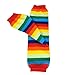 Wrapables Stars, Stripes, and Solids Colorful Baby Leg Warmers - Rainbow Brite,12 x 3.5 inches.