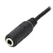 HTTX 3.5mm Male to Female Extension Slim Thin Auxiliary Audio Stereo Extension Cable Cord for Headphones (3 Feet, 2-Pack)