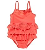 BeautyIn Baby Girl's One Piece Swimwear Ruffle Swimsuit Floral Swimming Cosutme
