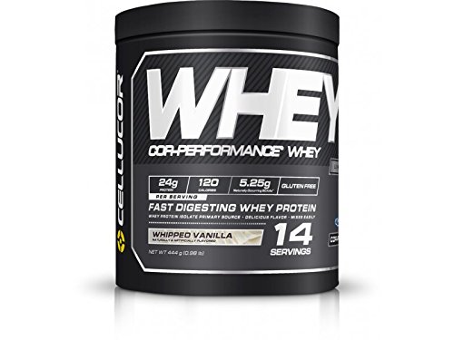 Cellucor Whey Protein Isolate & Concentrate Blend Powder with BCAAs, Post Workout Recovery Drink, Gluten Free Low Carb Low Fat, Vanilla, 14 Servings