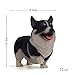 Kimkoala Cute Corgi Dog Figures, 3Pcs Small Lovely Resin Corgi Puppy Toys Model Miniature Figurines for Home Office Desk Car Decoration Ornaments and Kids Gift Brown