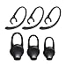 Glazata 6 Pieces EC200 Headsets Ear Hooks Earbuds Sets (Black)