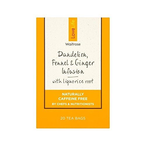 Lovelife Dandelion, Fennel & Ginger Infusion Tea Waitrose 20 per pack