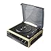 HOFEINZ Vintage Wireless Bluetooth Out Wooden Belt Driven 3 Speed Turntable with Built in Stereo Speakers AM/FM Radiothumb 4