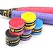 KLOUD City ® 5 pcs (Black, Blue, Purple, Yellow, Red) PU Soft, Absorb Moisture and Anti-Slip overgrip for Tennis and Badminton Racket Bike bar