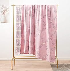 MEJU Flower Muslin Lightweight Summer Blanket for