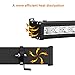 COVOART 27W UV Black Light, 12LED Black Light Bar, Glow in The Dark Party Supplies for Disco Stage Lighting, Halloween, Body Paint, Fluorescent Poster, Birthday Wedding Party