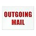 Outgoing Mail Magnet - 3x4 Inch Mailbox Notification Magnets
