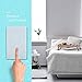 HHGAOKO Wifi Smart Wall Light Switch,Tempered Glass Panel Touch Light Switch 2 Gang 1 Way Switch,Suitable for 1 Gang Wall Box, Timer Function,Wireless Lighting Control (2 Gang Light Switch White)