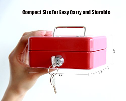 2 Small+Cash+Box+Lock+Slot
