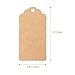 Segarty 200PCS Brown Craft Tags, Thanksgiving Tags for Gift Bags, Personalized Card Stock Gift Tag with Hole, Kraft Paper Labels with String for DIY Arts Crafts, Wedding Birthday Christmas