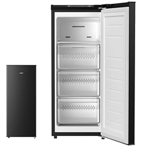 SAMKYO 70L 冷凍庫 スリム 幅35.6cm 霜取り不要 ファン式 冷凍ストッカー ZU70SD ブラック