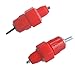 OOOUSE 10 Pack Fowl Water Nipple Drinker Chicken Feeder Poultry Hen Screw In Style,Red