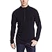 100% Merino Wool - Men’s Midweight Quarter Zip - Warm Pullover - Midlayer - Charcoal Gray - Large
