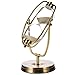 Modern Decorative 12-Inch Brass-Tone Metal Rotating Hourglass Sand Timer
