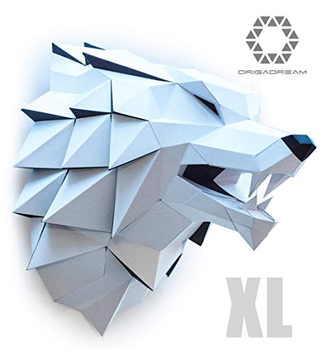 Kit Cabeza De Lobo Pre Cortado Xl Papercraft Diy Nuevo