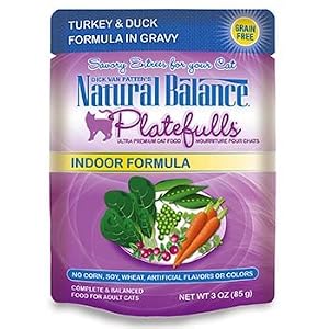 Image of Natural Balance Pet Foods 723633540070 3 oz Natural Balance Platefulls Indoor Turkey & Duck Formula in Gravy Cat Food - Case of 24