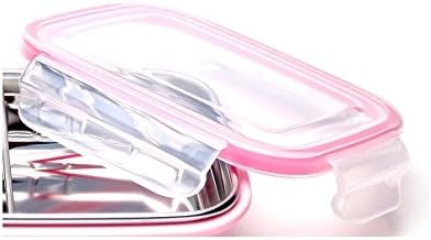 Steeltainer Replacement Lid with Pink Seal for Compact Size Container