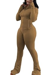 HBQ Women's 2 Piece Tracksuit Sets Long Sleeve Zip