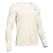 Under Armour Men's UA Waffle Long Sleeve Crew Light Cream Heather/Ivory/Graphite Sweatshirt LG