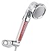 i-Mate Tri-Function 30% Water Saving Shower Head Plus Ionic Filter Handheld Showerhead with 200% Turbocharged Pressure and Energy Ball Filtration for Fixing Dry Skin & Hair loss