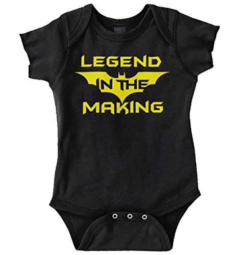 Brisco Brands Legend in The Making Funny Cute Comic Nerd Romper Bodysuit