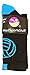 MadSportsStuff Volleyball Logo Crew Socks (Black/Electric Blue, Medium)