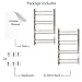 Wallniture Pinot Wine Glass Holder Under Cabinet Organization and Storage for Kitchen Decor, 17
