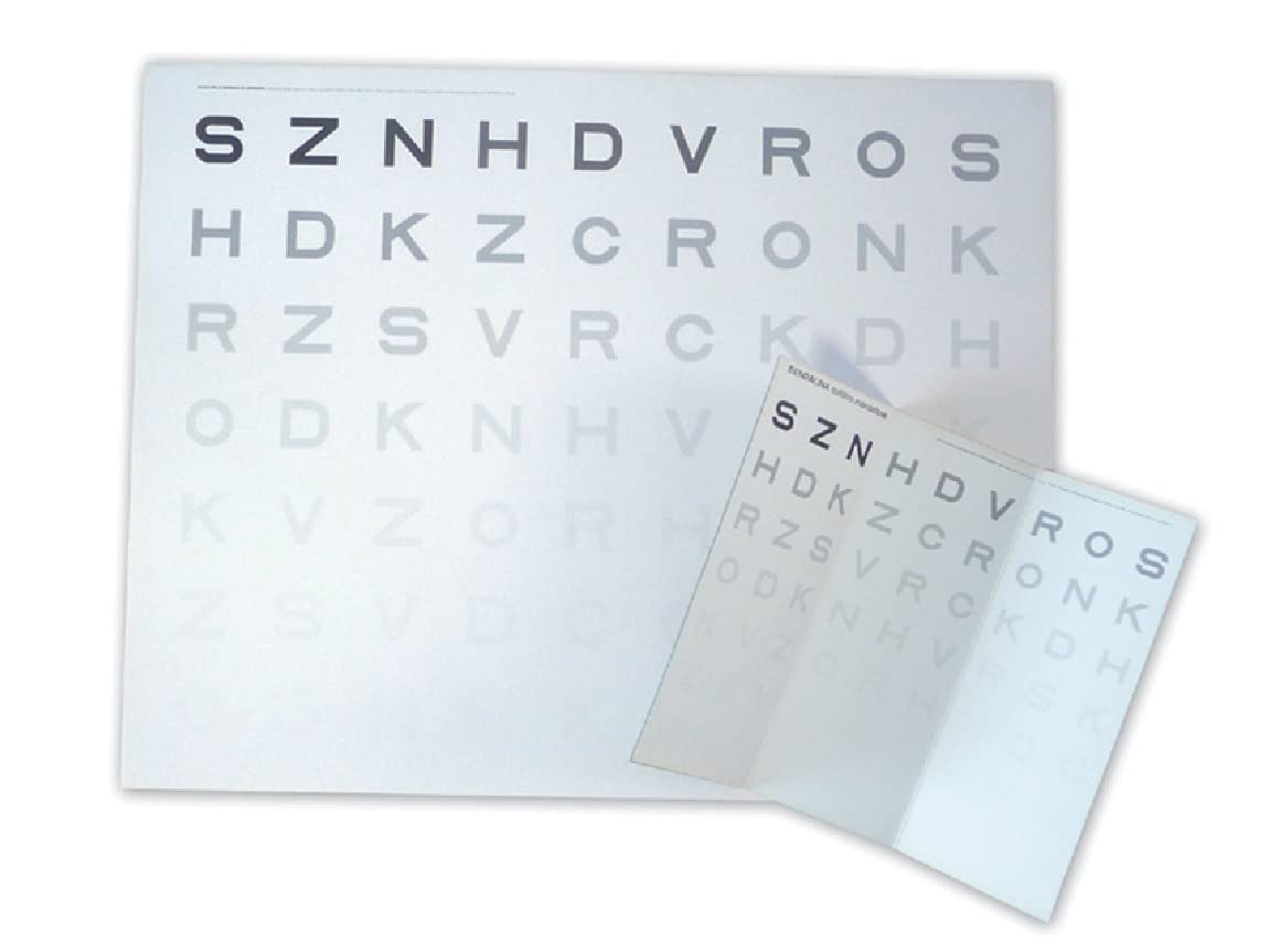GIMA 31318 Far Contrast Sensitivity Test, 3 m