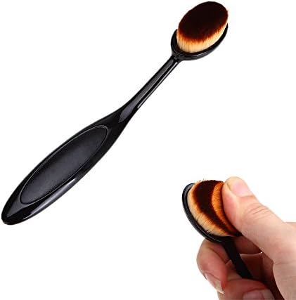 AMarkUp Oval Foundation Makeup Concealer Powder Brush Face Cream Blusher Toothbrush Curve Cosmetic Tool (Pack of 1)