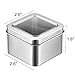 Pangda Empty 4-Ounce Capacity Clear Top Square Silver Metal Tins Great for Gifts,and Treasures (20 Pack)