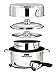 MAGMA Products, A10-363-2, Gourmet Nesting 7-Piece Stainless Steel Cookware Set with Ceramica Non-Stick