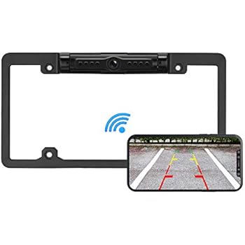 minivans license wireless digital backup waterproof wifi pickup trucks plate camera frame app cars ip69k degree angle vision super line