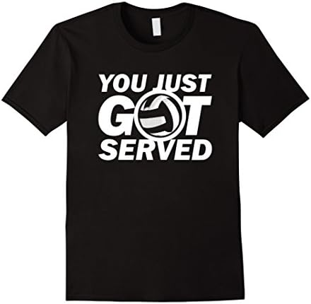 Mens Volleyball Women's T-shirt | You Just Got Served 2XL Black