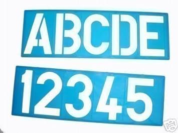 100mm Alphabet Schablonen Schildermaler Großbuchstaben & Zahlen