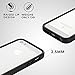 iPhone SE Case, RhinoShield [CrashGuard] 11 ft Shock Absorption Ultra Thin Bumper Frame with & Free Back Transparent Skin. Slim Heavy Duty Protection. Also for iPhone 5 / 5s - Black